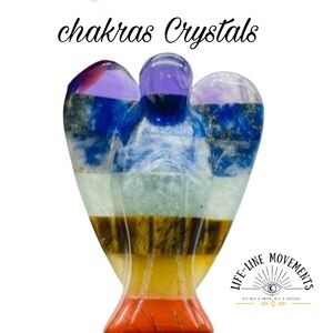 Multicolor Crystal Angel Figurine